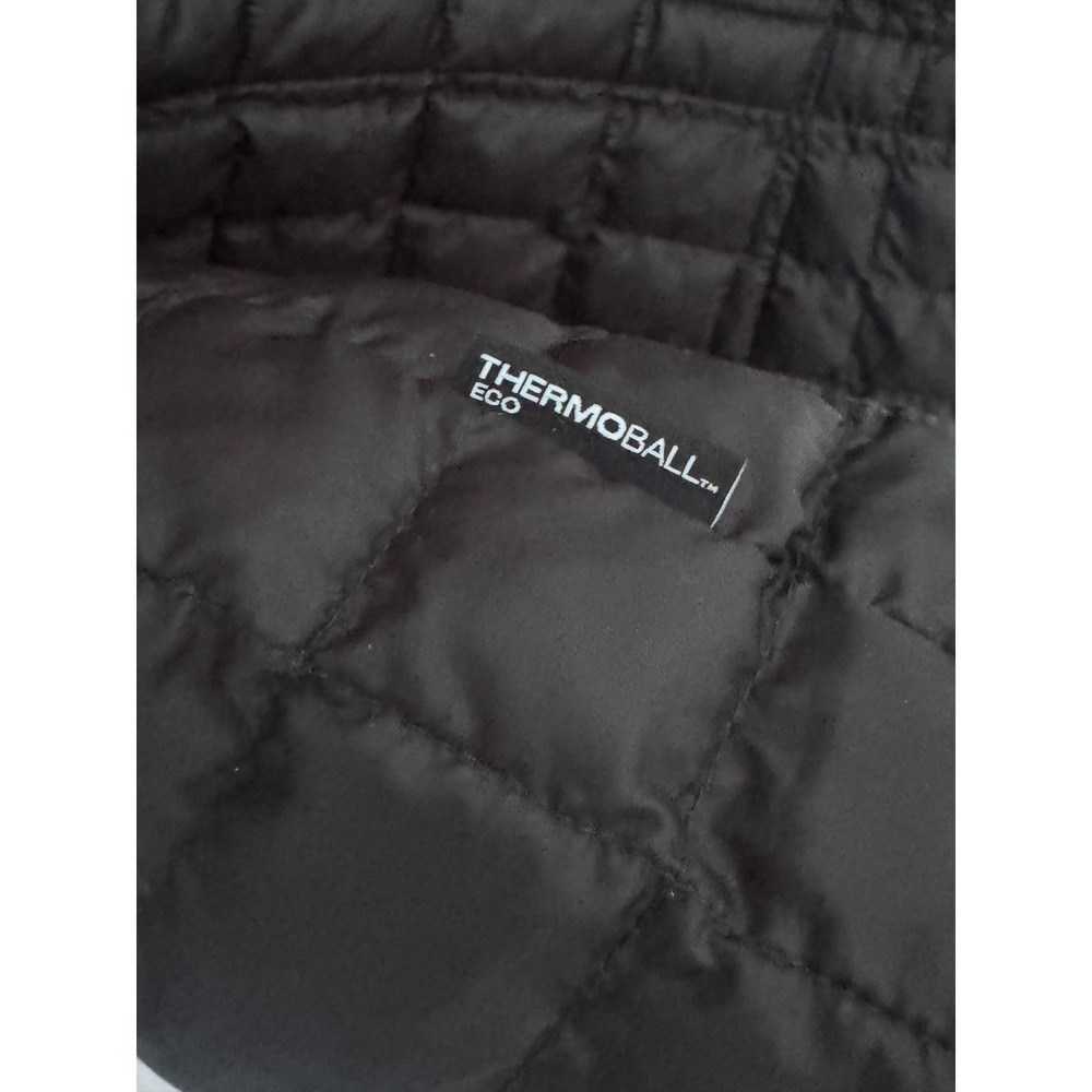 The North Face Womens Thermoball Parka II Black Quilted Hooded Jacket NF0A3XDG L - Picture 9 of 9